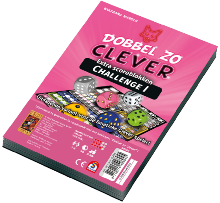 Scoreblok Dobbel zo clever Challenge Set 2-stuks