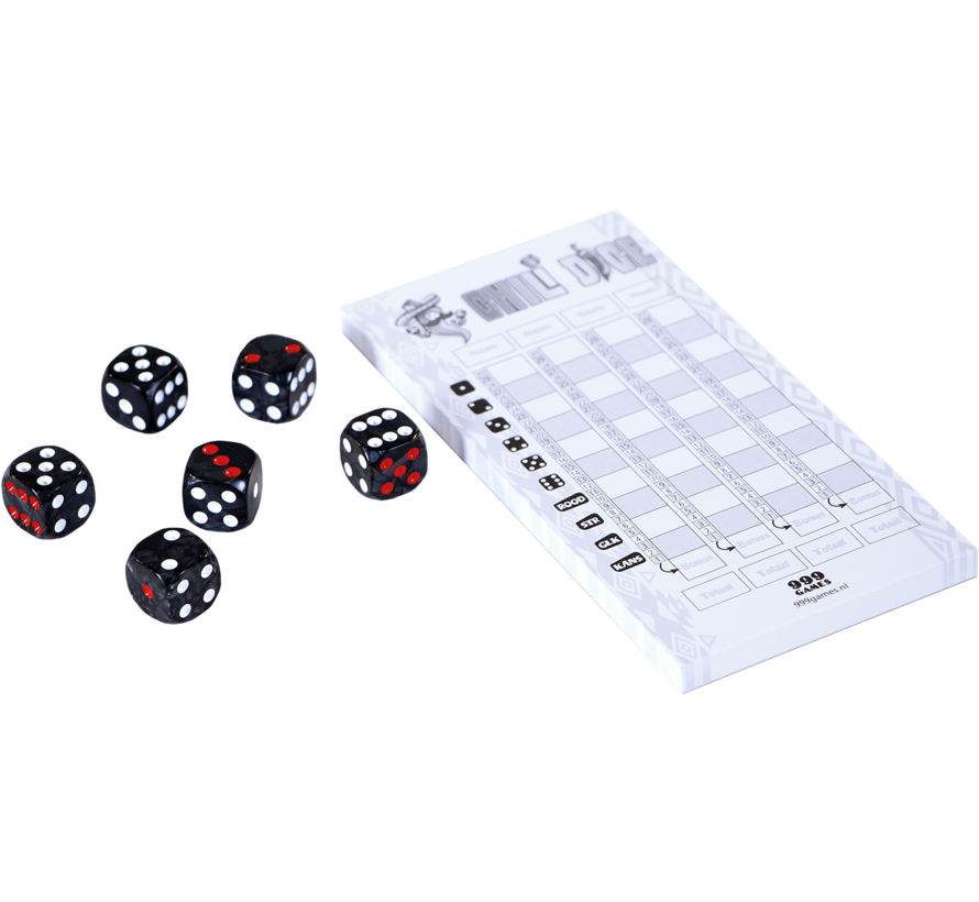 Scoreblokken Chili Dice 3 Stuks