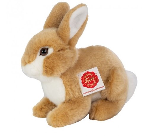 Hermann Teddy Cuddly Hare Sitting Beige 20cm