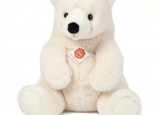Hermann Teddy Knuffel IJsbeer Zittend 35cm