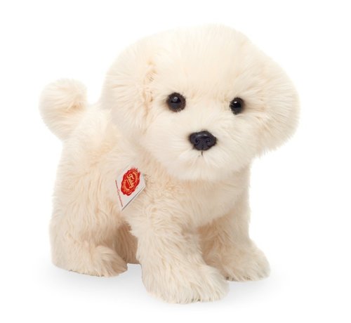 Hermann Teddy Knuffel Hond Malteser Staand 23 cm