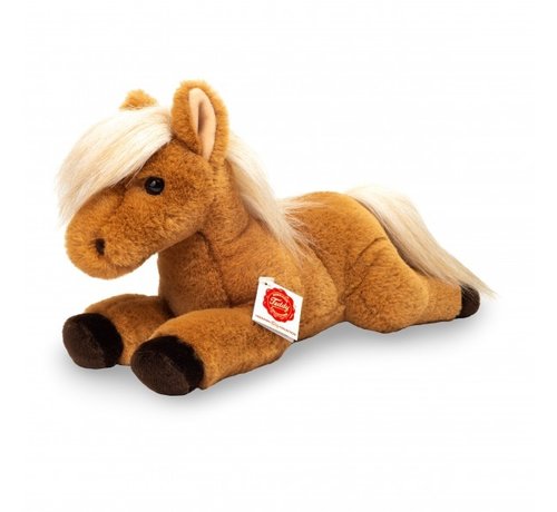 Hermann Teddy Knuffel Paard Liggend 34 cm