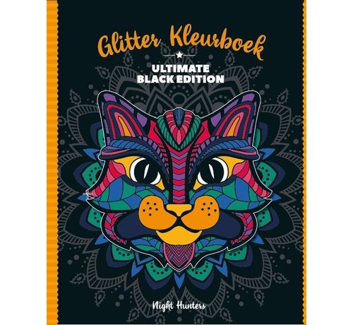Image Books Glitterkleurboek  Ultimate Black Edition - Night hunters