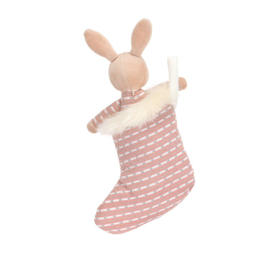 Knuffel Shimmer Stocking Bunny