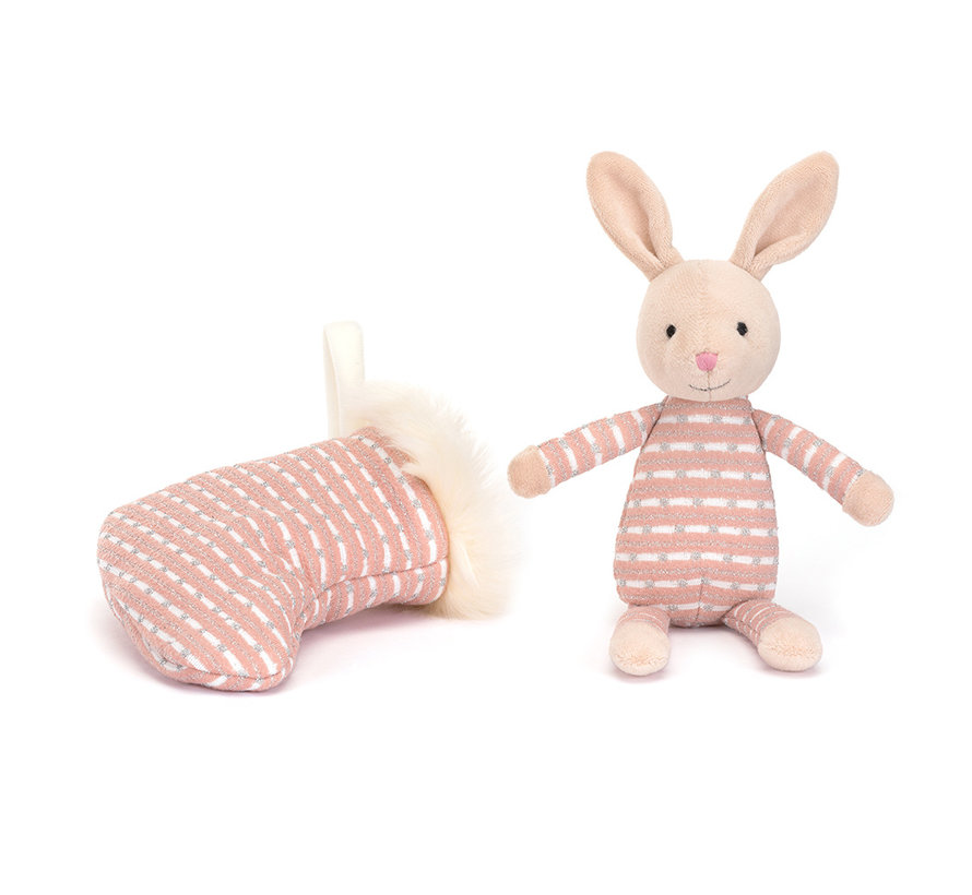 Knuffel Shimmer Stocking Bunny