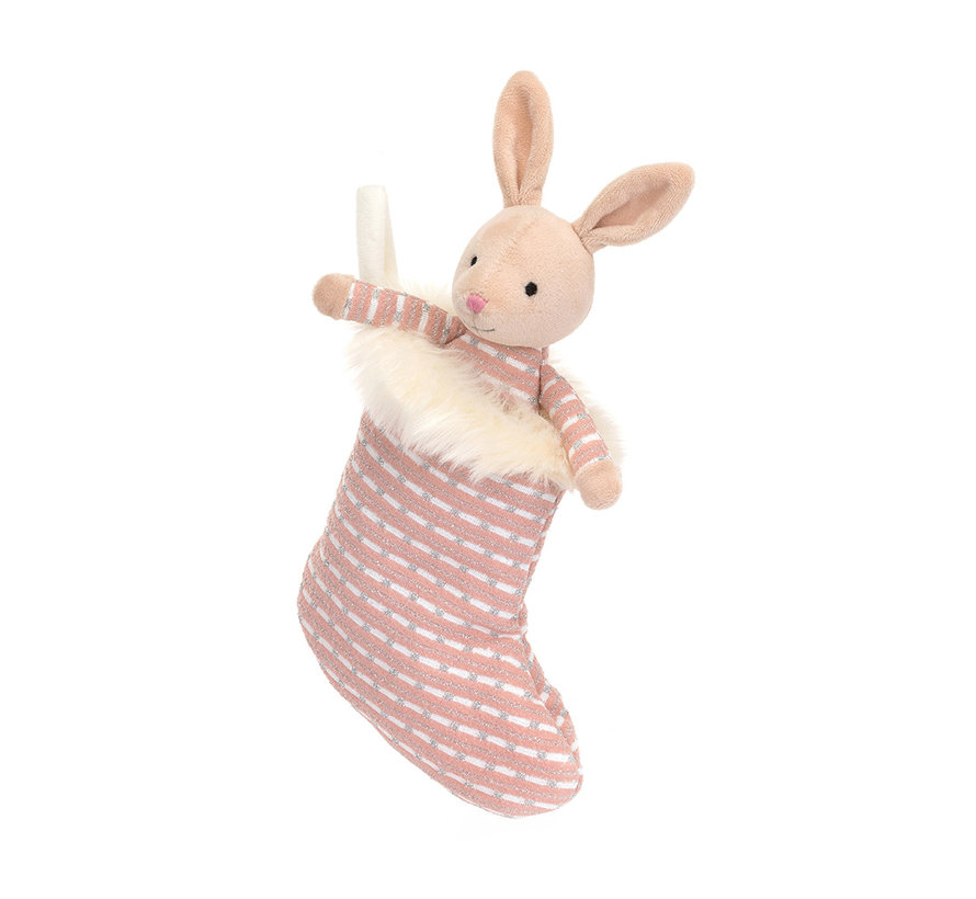 Knuffel Shimmer Stocking Bunny