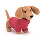 Knuffel Sweater Sausage Dog Pink