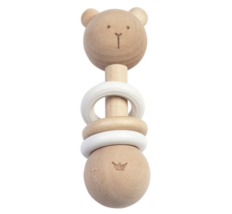 Eco Friendly Wooden Bear Rattle