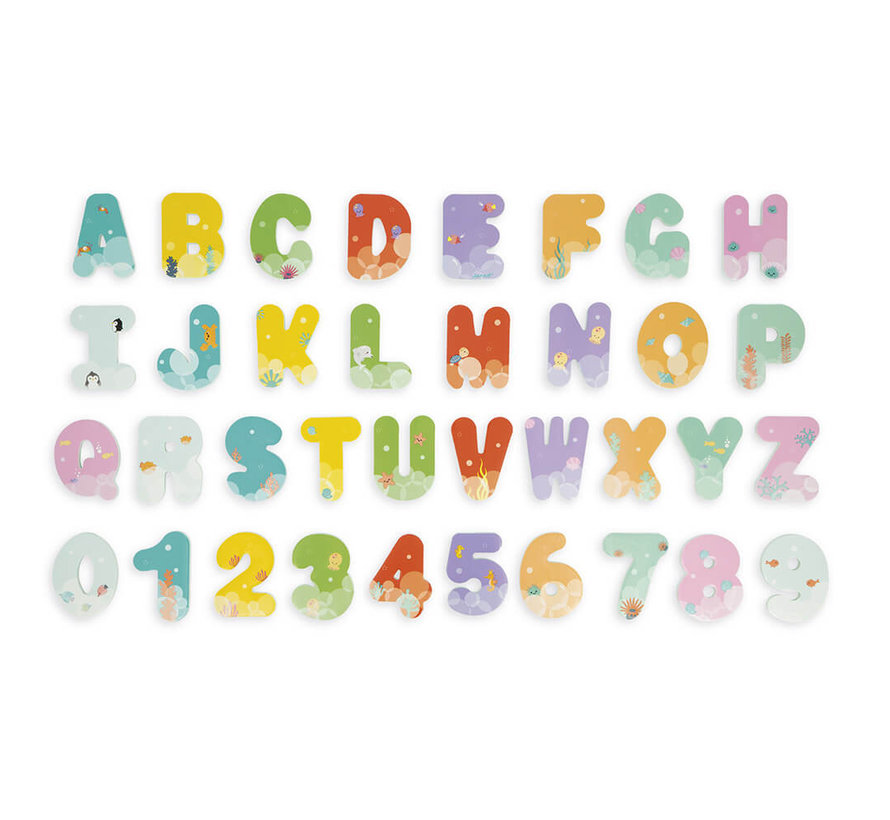 Bath Time Letters and Numbers