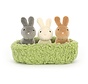 Knuffel Konijn Nesting Bunnies