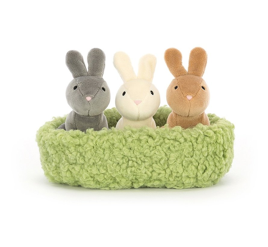 Knuffel Konijn Nesting Bunnies