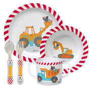 sigikid Dinner Set + Cutlery Melamine