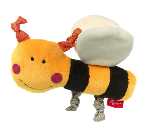 sigikid Plush Grasp Toy Bee Rattle Squeker & Rustle