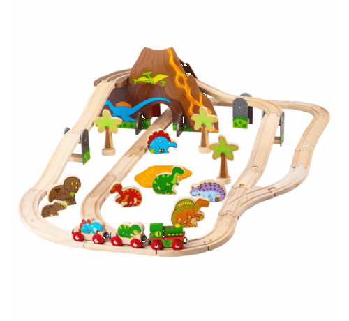 Bigjigs Dinosaur Railway Set