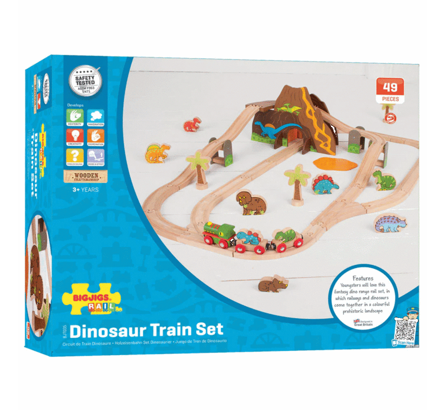 Houten Trein Set Dino