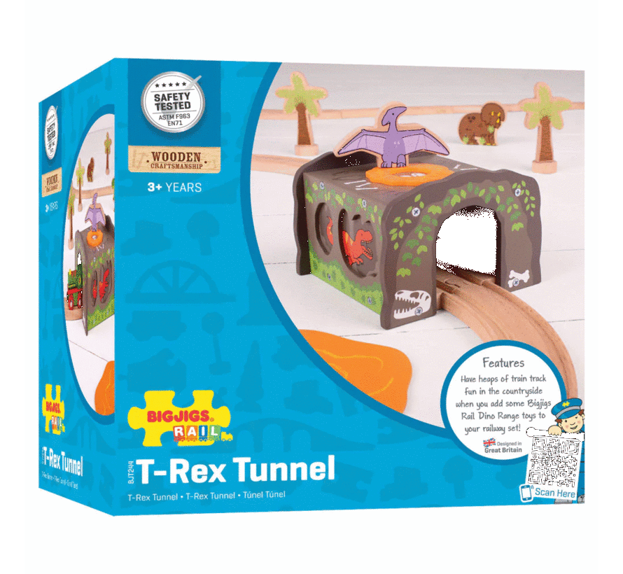 Trein T-Rex Tunnel