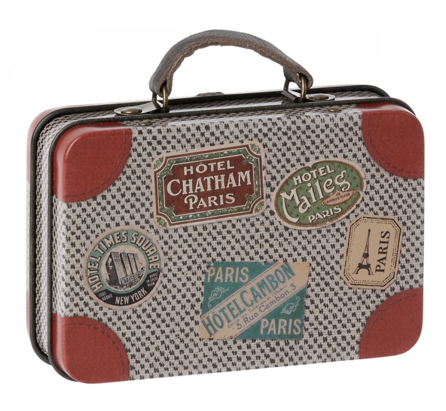 Suitcase, Metal - Grey travel