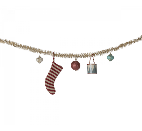 Maileg Christmas garland, Small - Gold 38cm