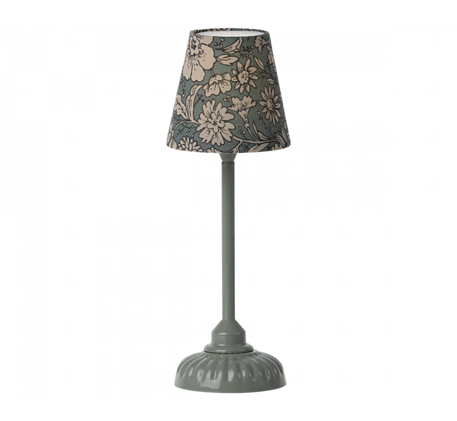 Vintage floor lamp, Small - Dark mint