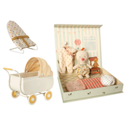 Maileg Ginger Baby set incl. Wagen en Stoeltje