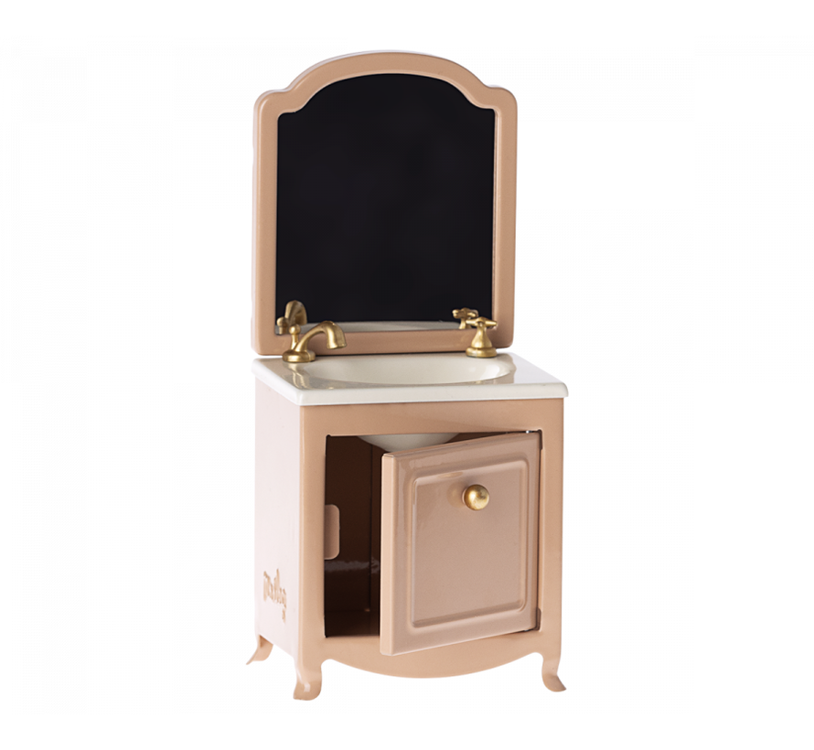 Sink dresser w. mirror, Mouse - Dark powder