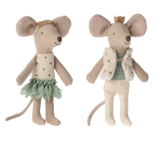 Maileg Royal Twins Mice Little Sister and Brother in Box