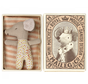 Sleepy/wakey baby mouse in matchbox - Rose