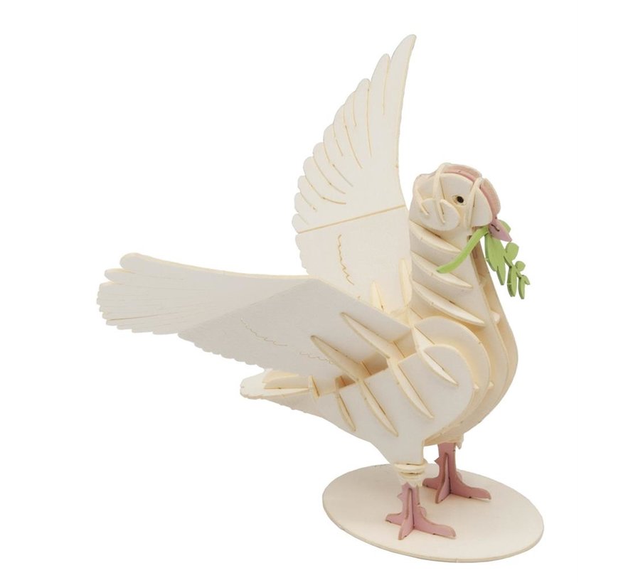 3D Paper Model White Dove