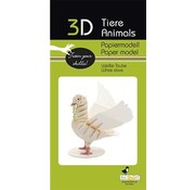 Fridolin 3D Paper Model White Dove