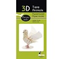 3D Papiermodel Witte Duif