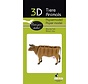 3D Paper Model Brown Cow