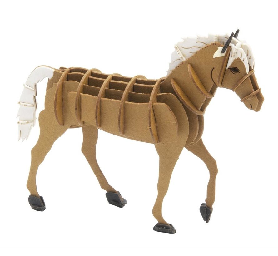 3D Paper Model Haflinger Horse