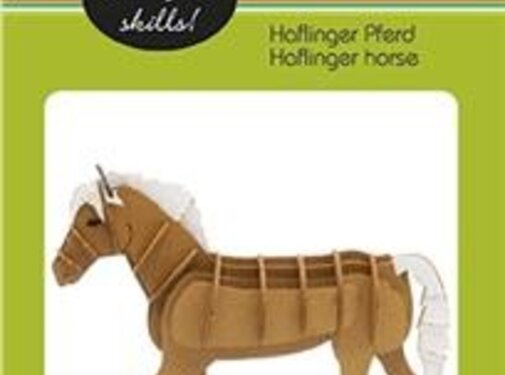 Fridolin 3D Papiermodel Haflinger Paard