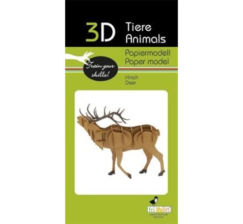 Fridolin 3D Paper Model Deer