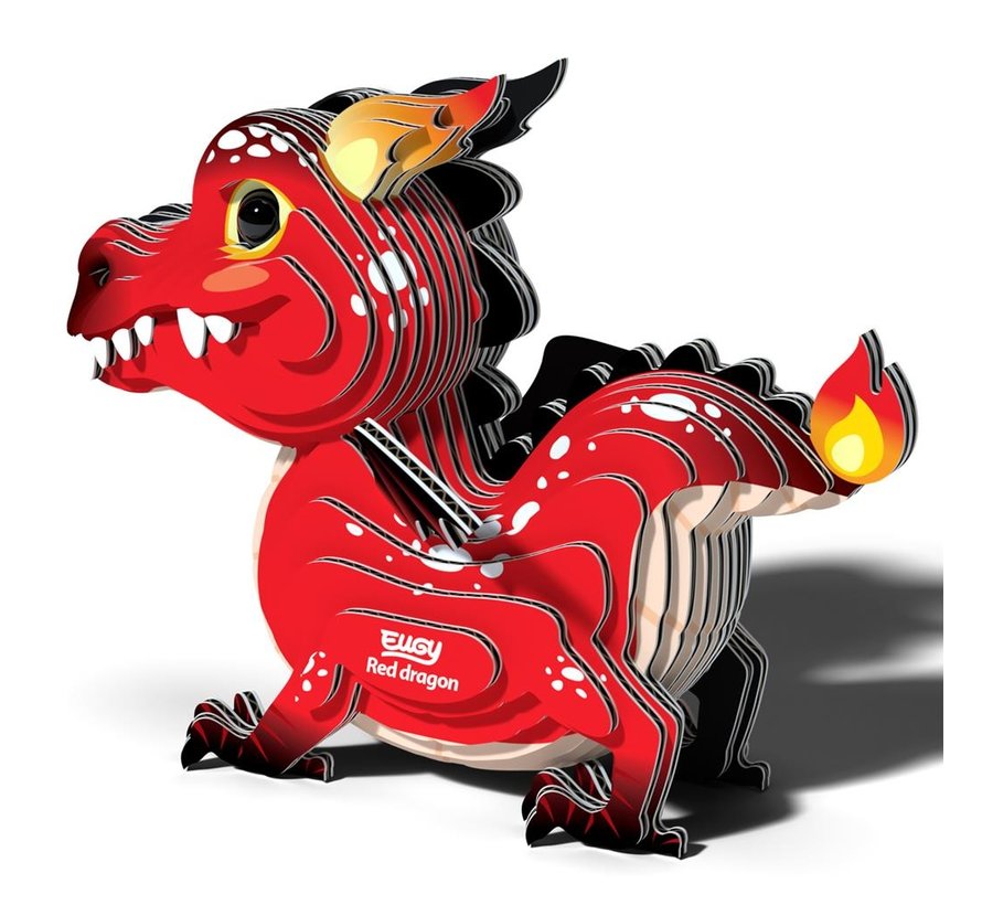 3D Carboard Model Red Dragon