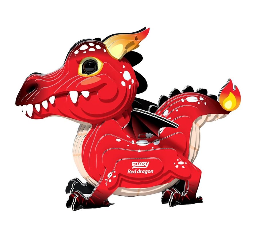 3D Carboard Model Red Dragon