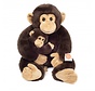 Stuffed Animal Chimpanzee with Baby 40cm