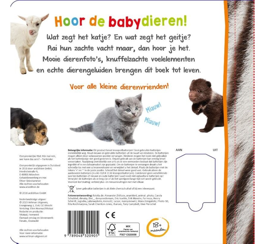 Welk dier hoor ik hier? Babydieren