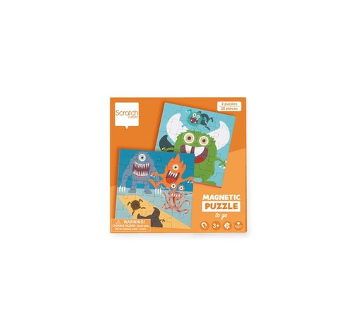 Scratch Magneet Puzzelboek Monsters