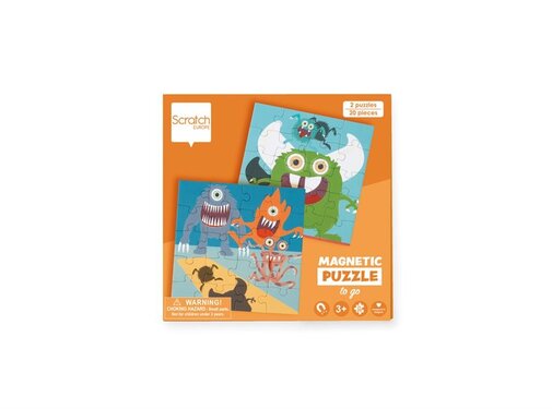 Scratch Magneet Puzzelboek Monsters