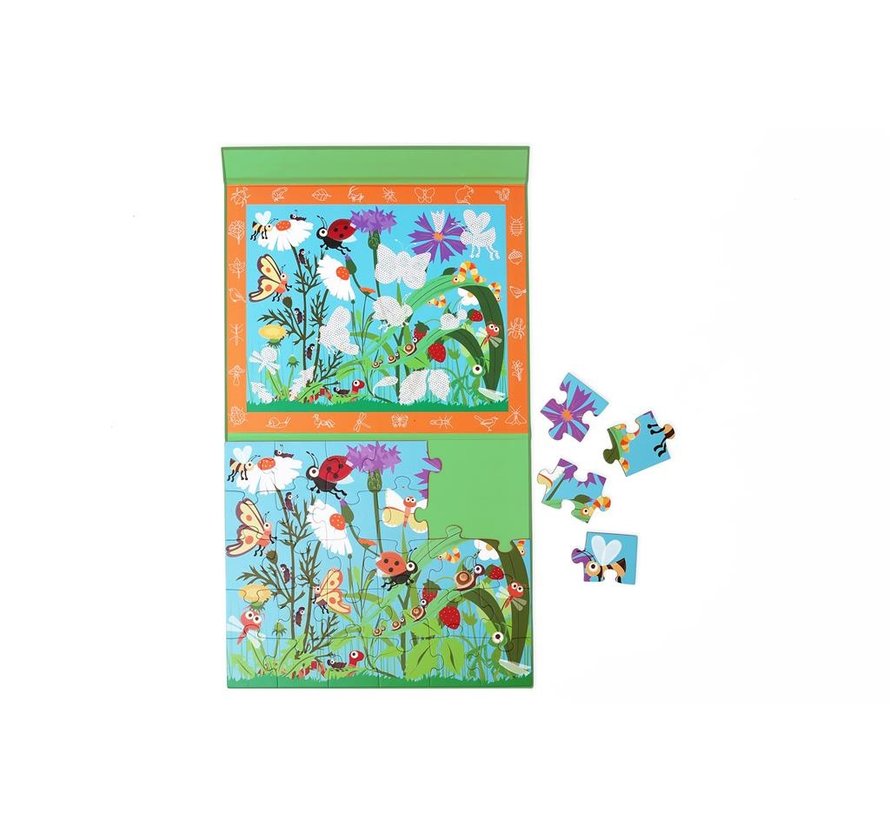 Magnetische Puzzel 2 in 1 Insect 30pcs