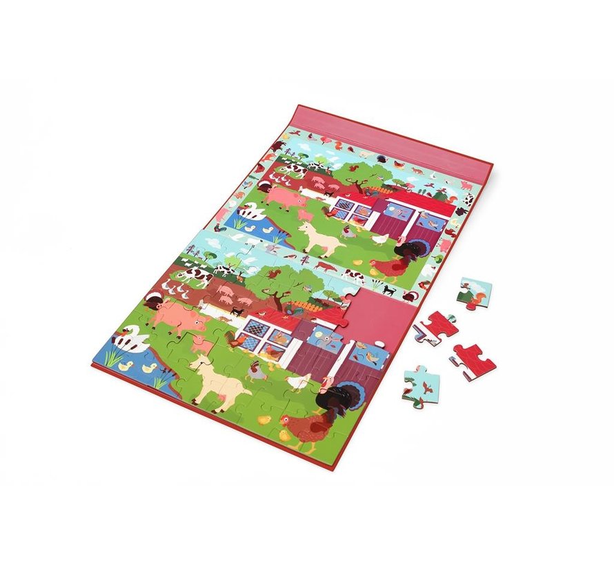 Magnetische Puzzel 2 in 1 Boerderij 48pcs