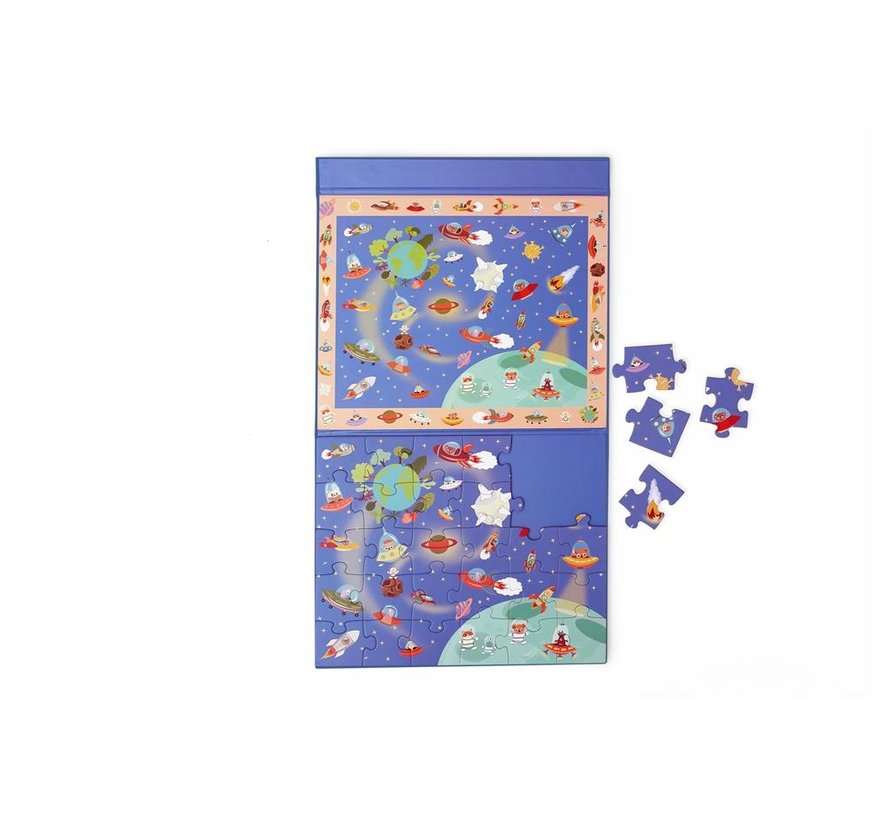 Magnetische Puzzel 2 in 1 Ruimte 30pcs