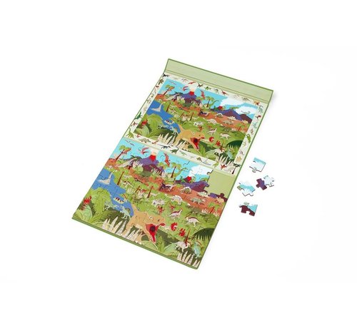 Scratch Magnetic Puzzle 2 in 1 Dino 80pcs