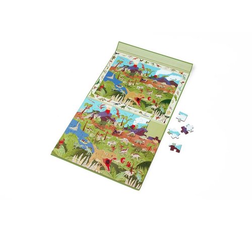 Scratch Magnetische Puzzel 2 in 1 Dino 80pcs