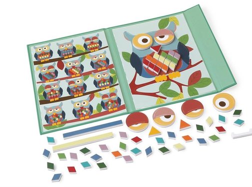 Scratch Magnetic Colours & Shapes Owl