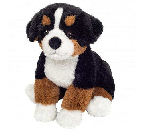 Hermann Teddy Stuffed Animal Bernese Mountain Dog Sitting 26cm