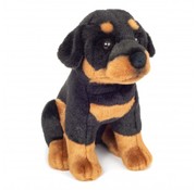 Hermann Teddy Knuffel Hond Rottweiler Zittend 30cm