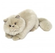 Hermann Teddy Stuffed Animal Persian Cat Lying 24cm