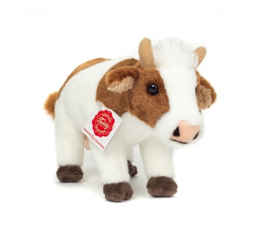 Stuffed Animal Cow Standing 23cm